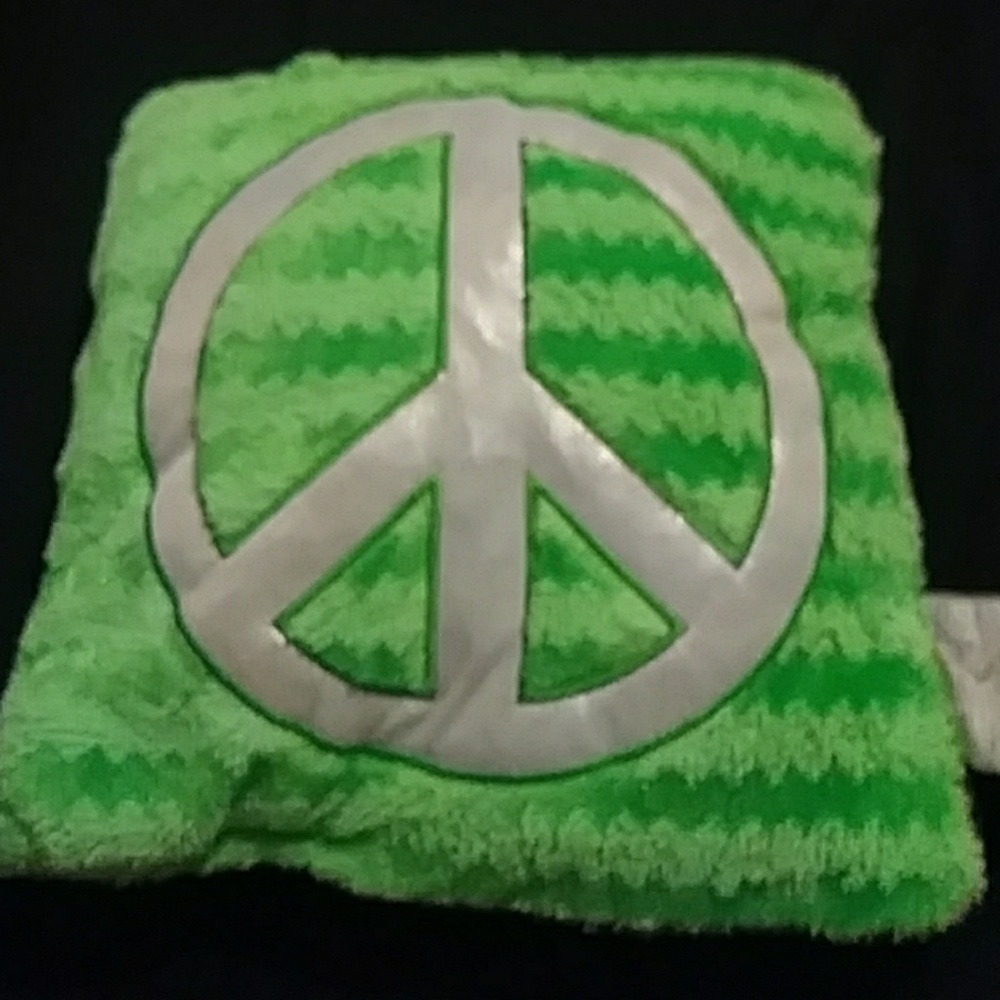 Peace sign pillow